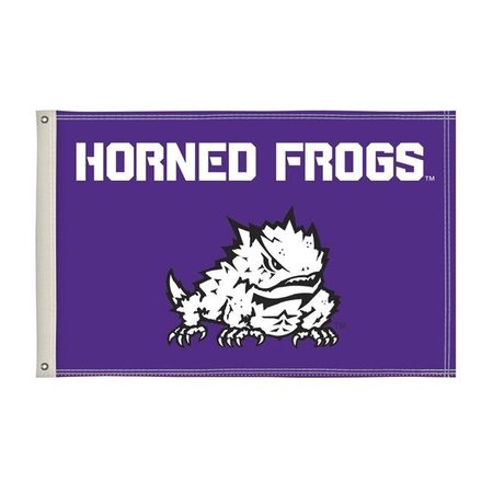 SHOWDOWN DISPLAYS Showdown Displays 810002TCU-001 2 x 3 ft. TCU Horned Frogs NCAA Flag - No.001 810002TCU-001